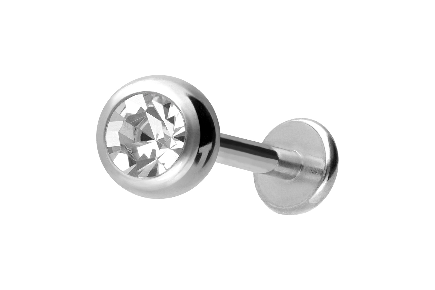 Titan Labret mit Innengewinde KRISTALL | SI = Silberfarben | 1,2 | 8 | 4 | IXT502_[189686]